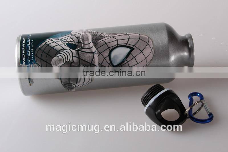 Aluminium Bottle with Carabiner Personal Design Aluminium Sport Bottle