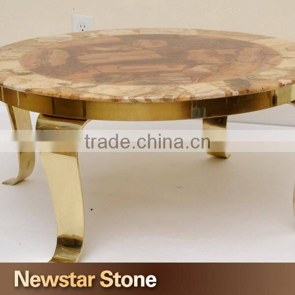Natural onyx marble stone table top design