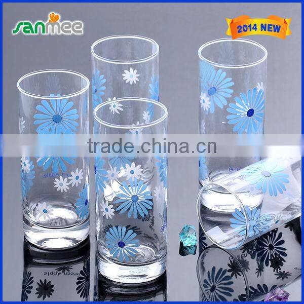 Mini And Clear Flowers Drinking Glass Cup