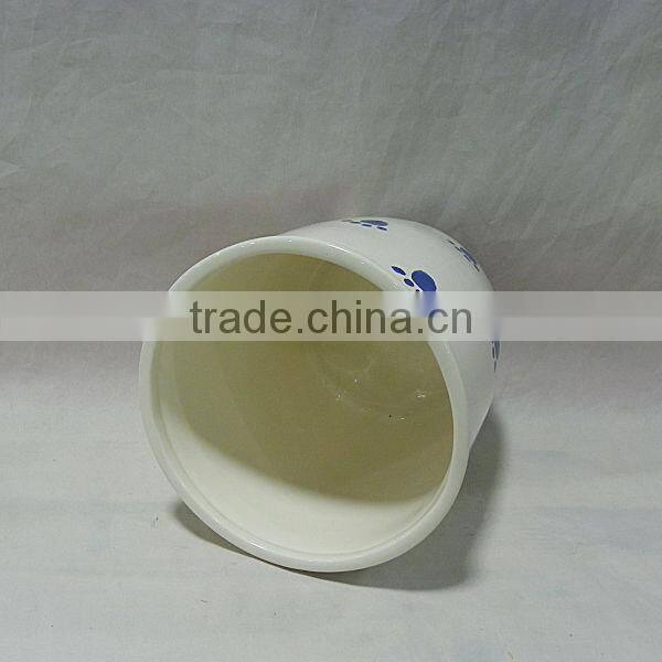 White Color Dog Treat Jar