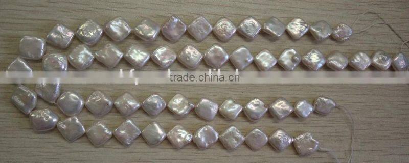 wholesale 10-12mm white baroque freshwater pearl strand