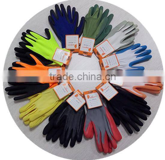 DDSAFETY 2017 High Quality Nylon Coated With Nitrile Glove