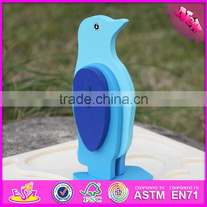 2017 New product diy 3d penguin wooden animal jigsaw puzzles W14G041