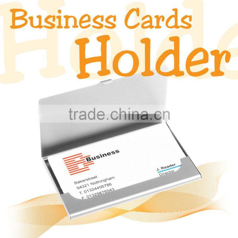 Hot Metal Business Card Holder Credit Slim Snap Shut Pocket Wallet