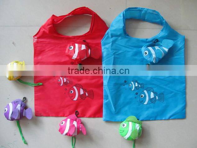 Cute Nemo Fish polyester foldable grocery shopping bag