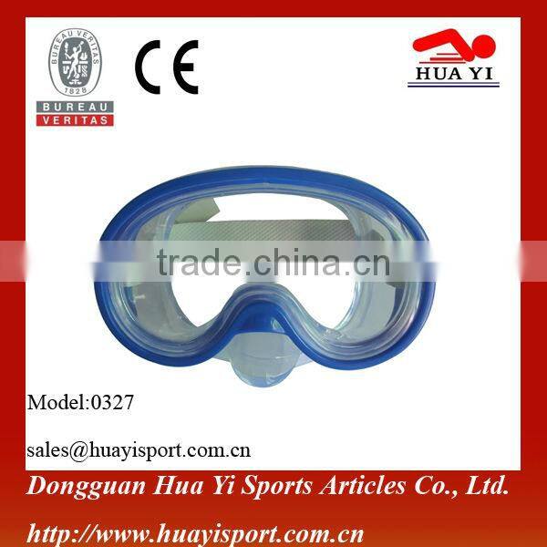 Rubber strap with logo printed single ps lens cheap diving mask