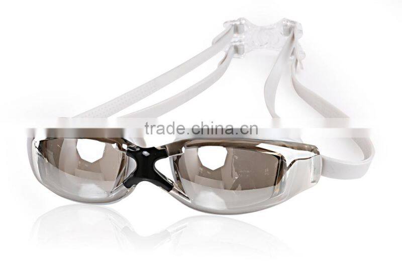 Best Selling Non Fog One Piece Silicone Mirrored Swim Glasses
