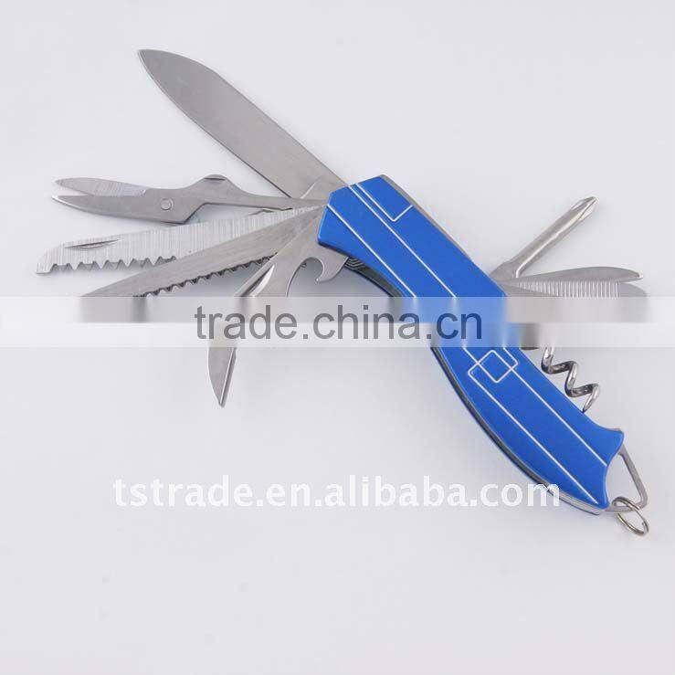 2014New design multi knife pocket knife multi function LED knife KJK5011AL