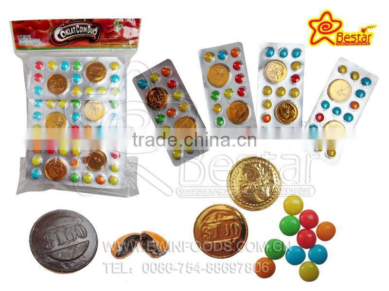 Gold Coin Chocolate and Chocolate Bean