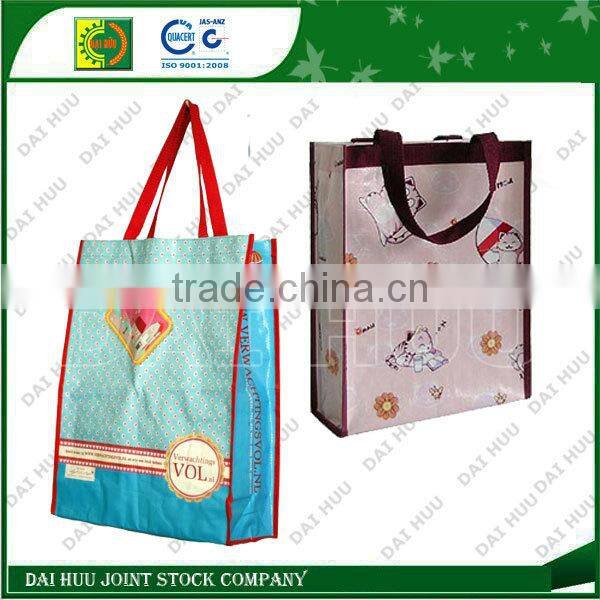 Laminated polypropylence bag, fashion bag and shopping woven bag