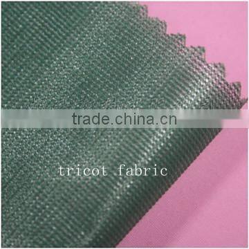 2015 new style tricot/mesh fabric laminated breathable and waterproof TPU film