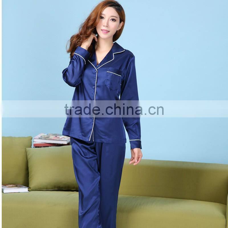 Custom long sleeve cotton nightgown women homewear lady pajamas