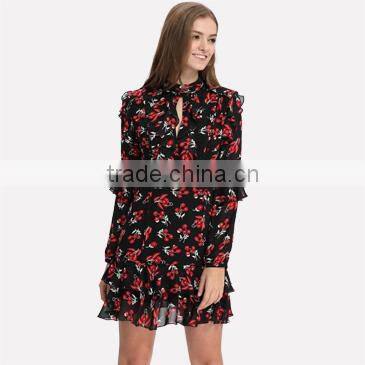 Latest womens wholesale summer boho Chiffon dress