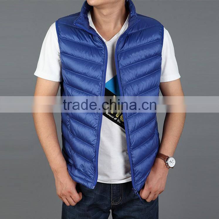 Most popular winter orange down vest winter jacket cheapest price winter vest