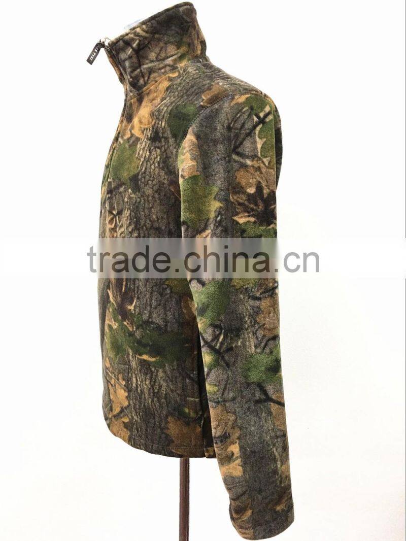 1 4 zip pullover Style 100%polyester English oak fieldman fleece pullover for mens