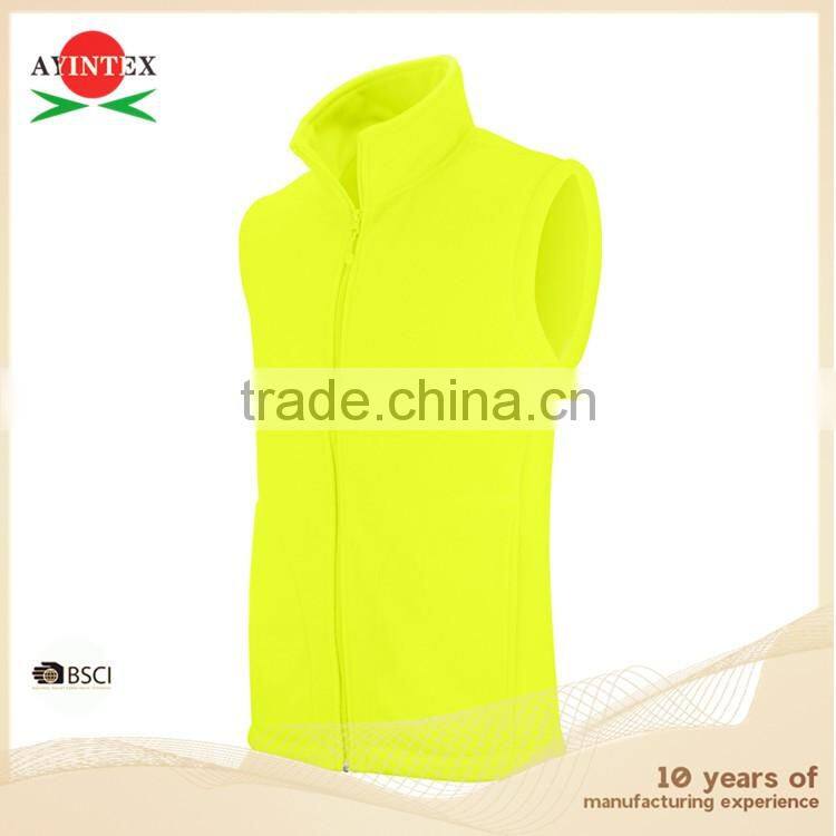 Manufacturer Men's polar fleece sleeveless vest