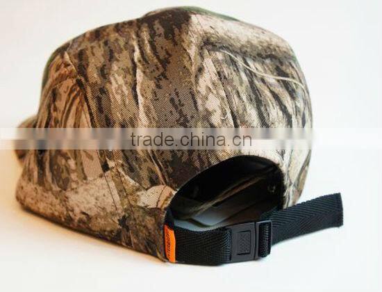 Fashion 100% cotton blank camo 5-panel cap