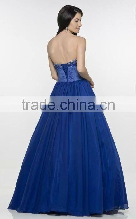 full beads royal blue bridesmaid dresses