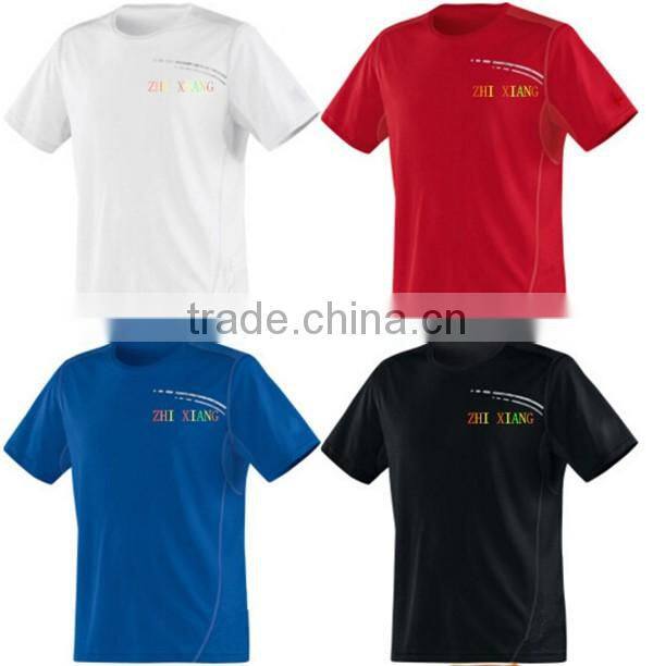 Mens sports shirts body shape slim t-shirt