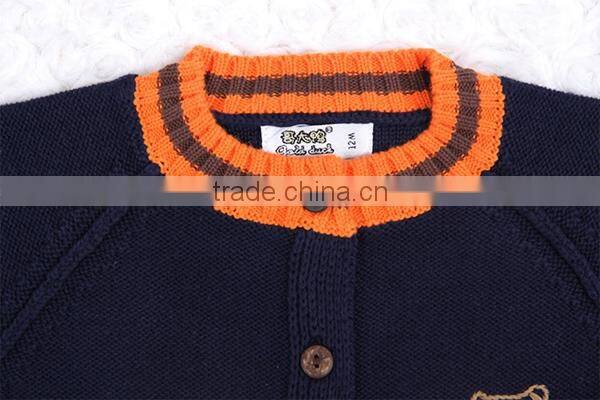 Trim contrast latest new style raglan cardigan sweater