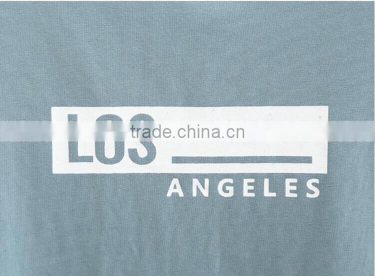 Summer wear cotton short sleeve T-shirt quality female loose letters split round collar leisure joker