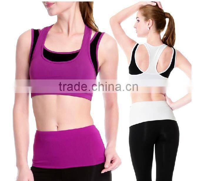 Wrap Okeo tex SA8000 BSCI Manufacturer for yoga pants sublimation fitted gym shirt