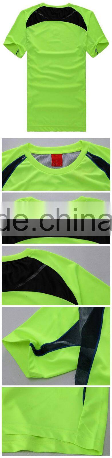 100% polyester white wholesale round neck slim fit men t shirt print