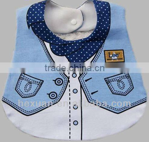 3 colors can choose baby bibs/3 layers baby bibs/superman baby bibs /in stocked or OEM