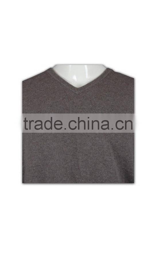 ISO9001/BSCI Manufature loose v-neck mens grey cardigan sweater