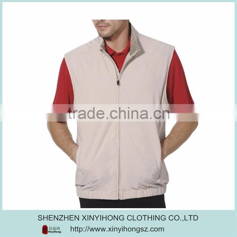 tailored fit golf vest jacket for men