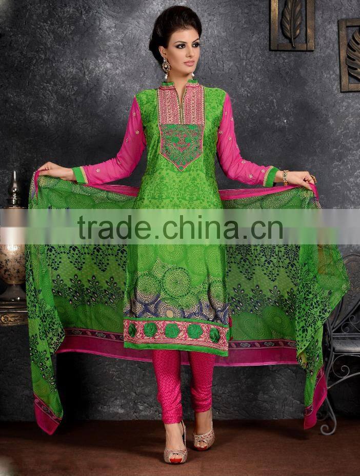 Glamour Beauty Designer Semi Stitch Salwar Kameez Collections