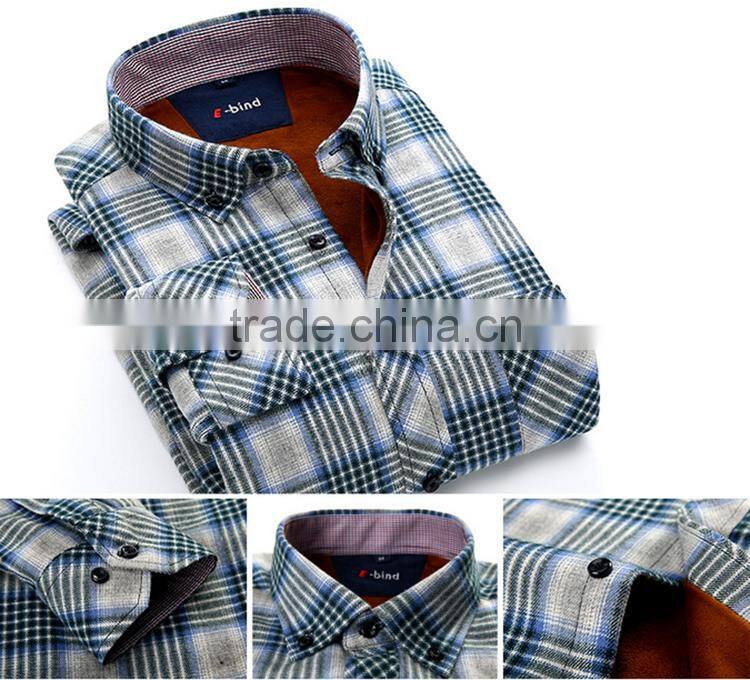 Alibaba wholesale plaid microfiber flannel shirt designs for men fashionable dress shirt manufacturers