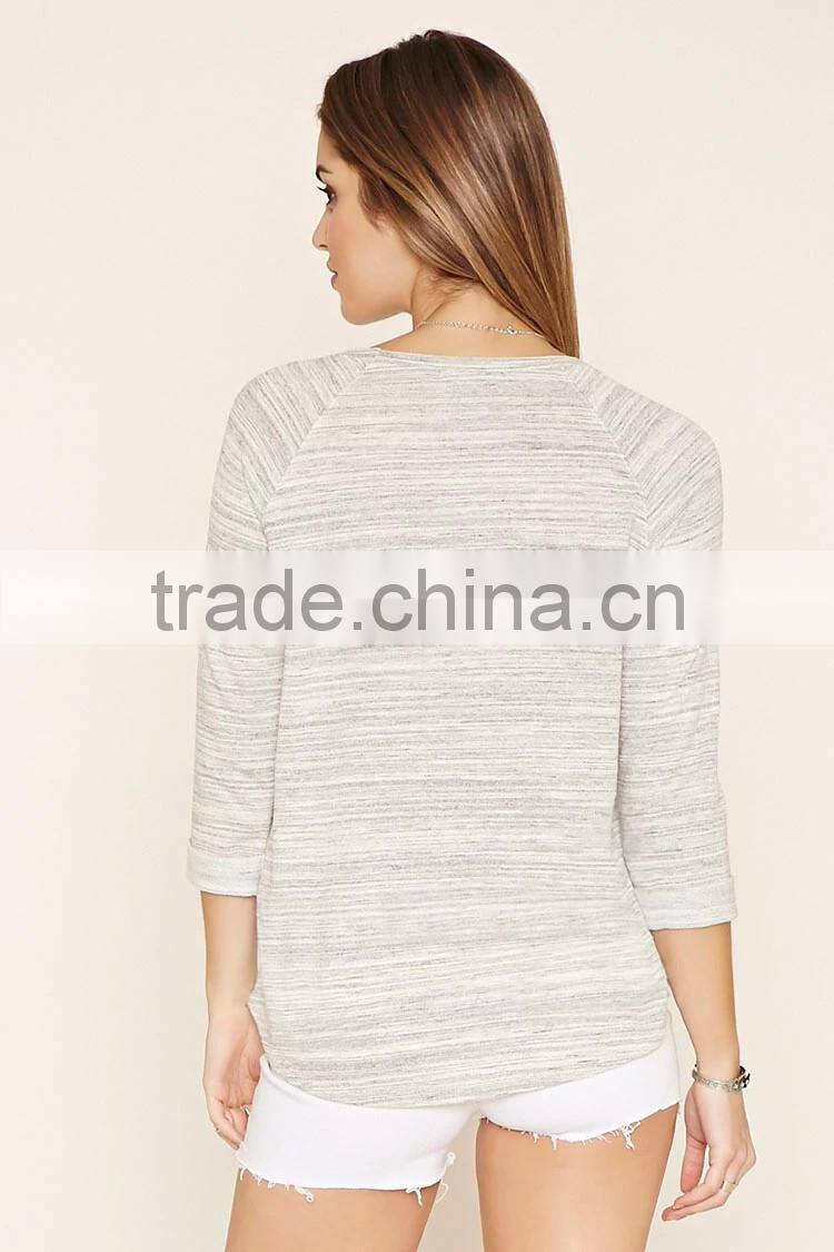 2016 shandao new arrival plain dyed cotton summer fashion long sleeve kurta blouses