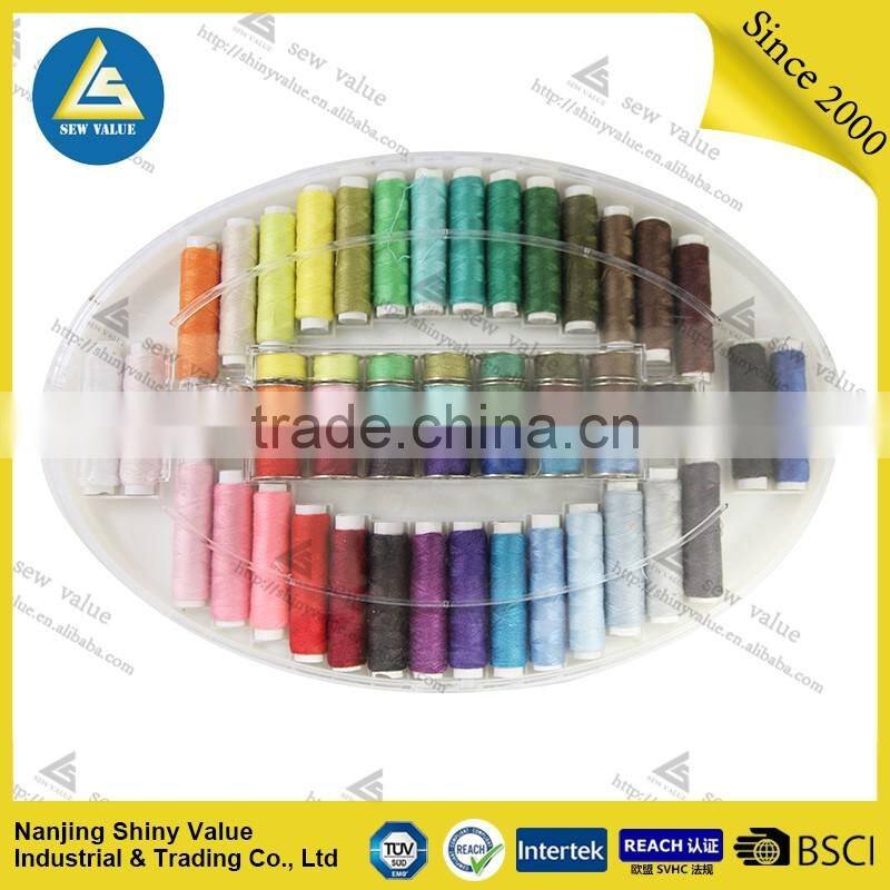 wholesale 3 rolls 100m 100% spun polyester sewing thread