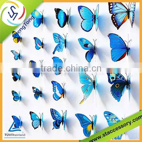 new product wholesale 3d butterfly wall stickers room decor 3d wall stickers