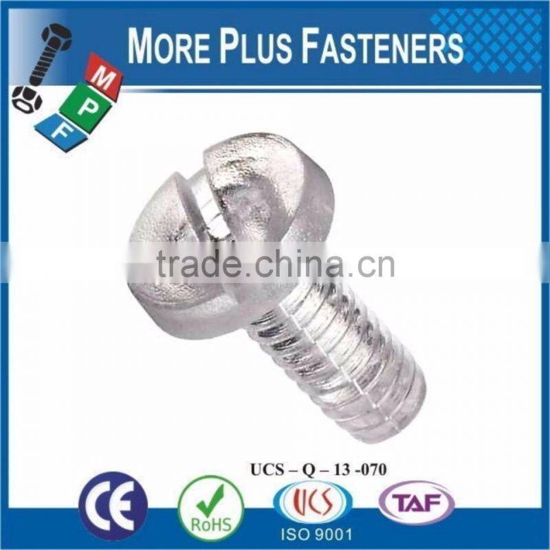 Made in Taiwan Black Nylon Combination Phillips Slotted Drive Polycarbonated Stainless Steel Binding Head Machine Screw
