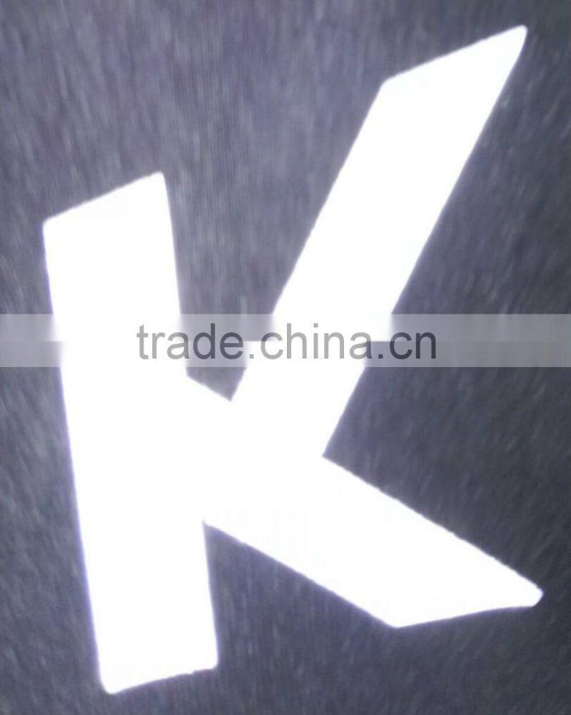 high light Reflective safety jackets patch OEM clothing reflective PU leather badge