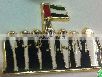 Custom Metal Magnet Badge,UAE Badge for National Day