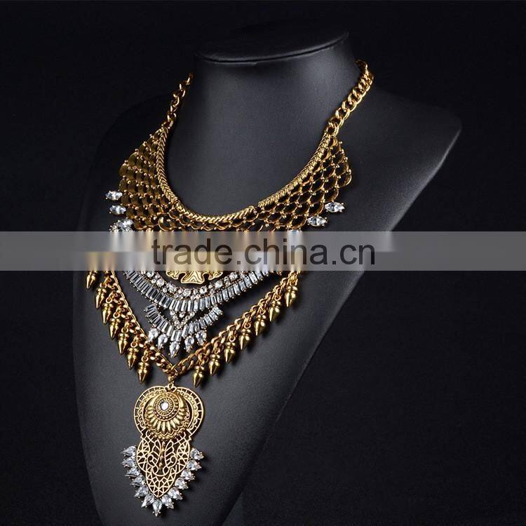 Unique fashion design beautiful lotus flower pendant necklace sliver plated