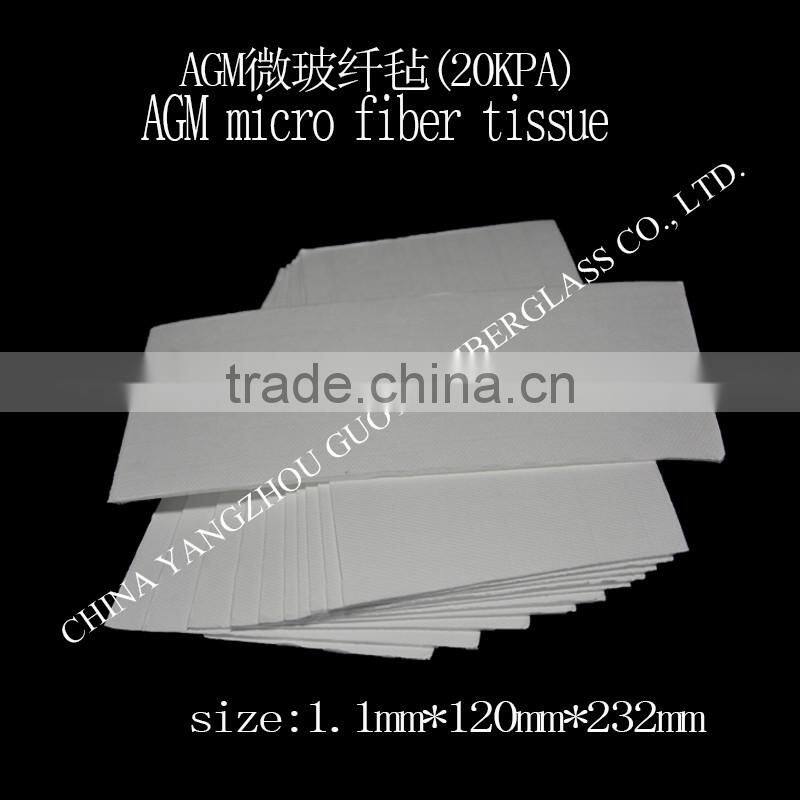 different size of AGM micro fiber tissue in pieces