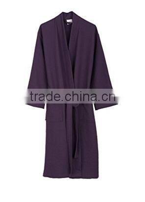 Men's Waffle Easy Washing White Black Blue Green Red Color Bathrobes