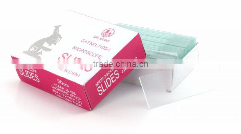 25.4*76.2mm Microscope Slides CAT. NO. 7101 biology slides online