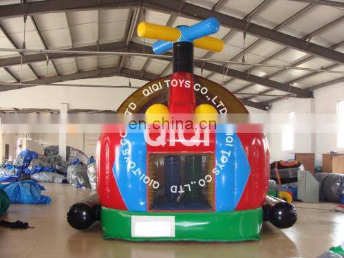 2014 newly inflatable airplane toy, inflatable airplane castle house for sale