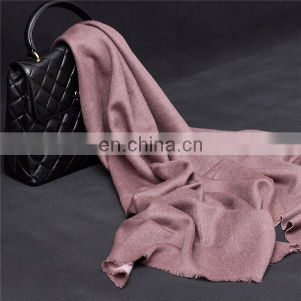 inner mongolia women autumn winter warm woolen thick plain weave solid color pashmina shawl infinity cashmere scarf