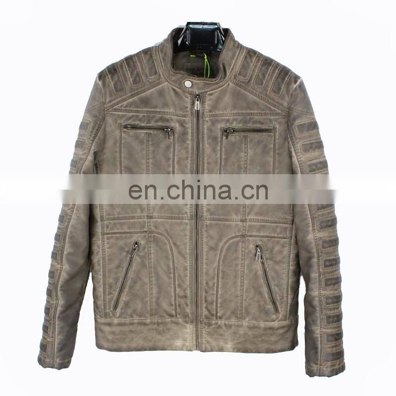 2016 custom men's winter jacket , men casual Motorcycle Leather Jackets