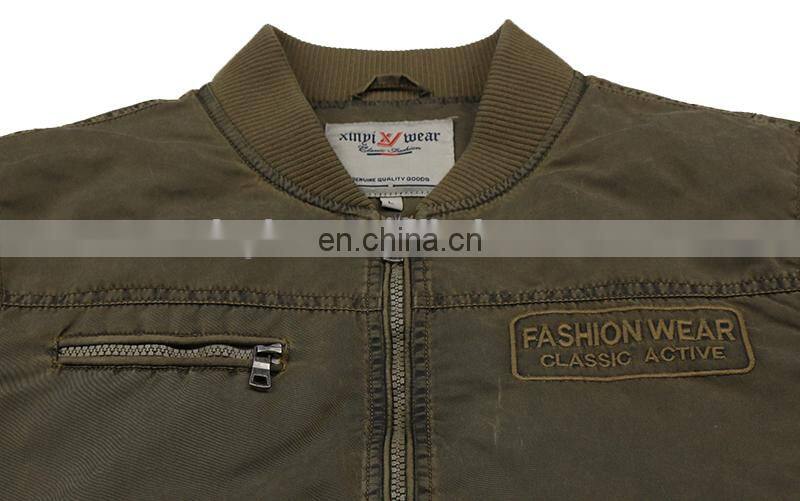 Unisex Nylon washed bomber jacket,custom wholesale bomber jacket