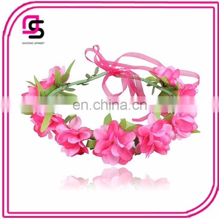 Newest design fashion cloth flower headband accessories for beach wedding
