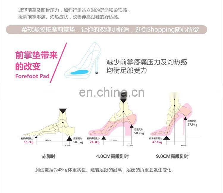 2 Pairs Forefoot Pain Relief Foot Pad (Self-Sticking & Re-Usable) for High Heels-Ball of Foot Cushions