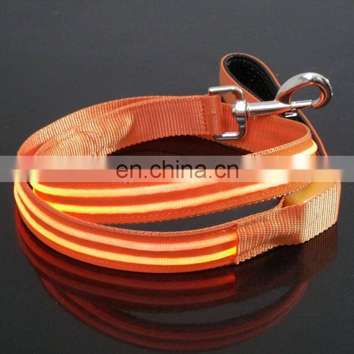 Best sale glowing safety dog leash led lashing dog leash colorful light leash