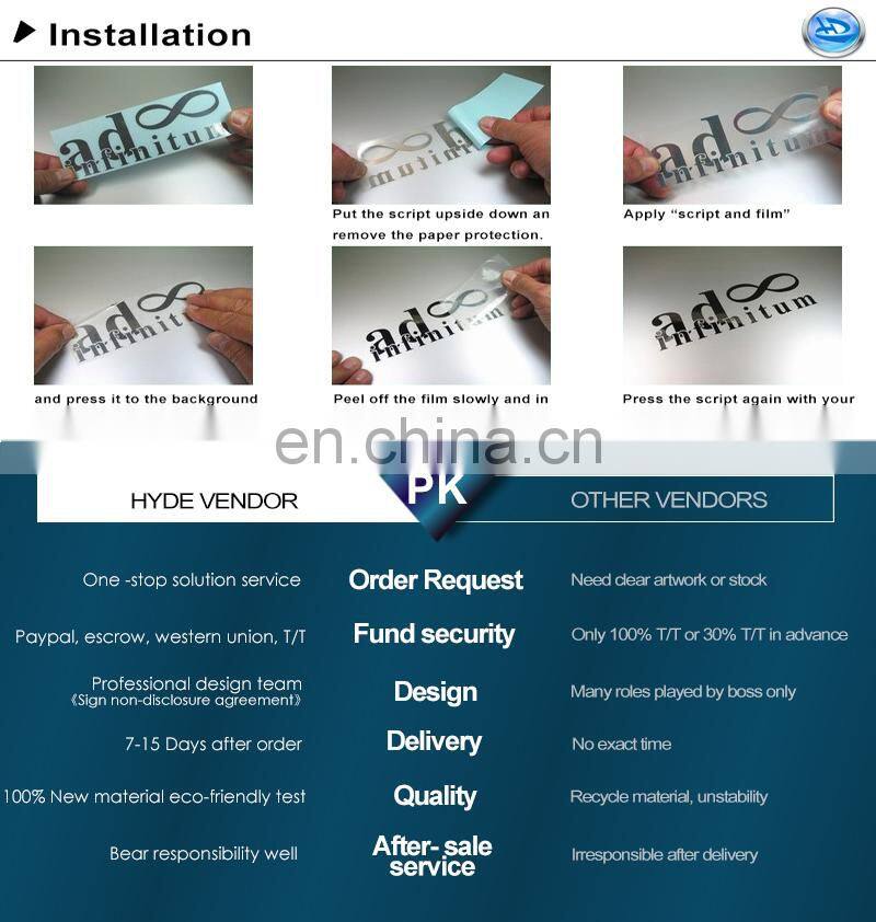 Locatable Rose Gold Nickel Foil Electroform Sticker